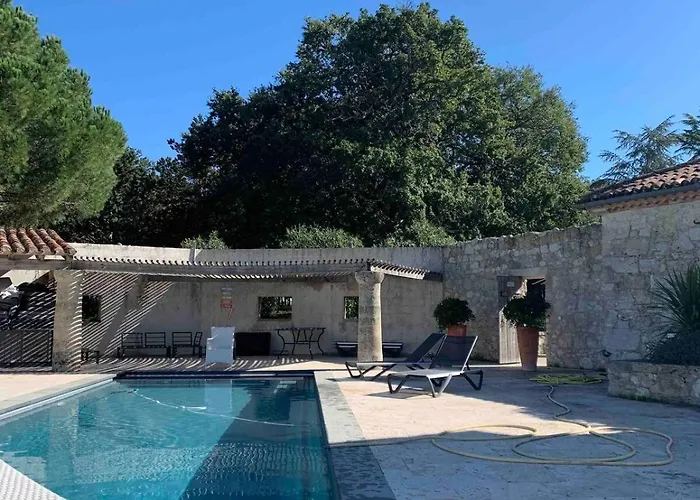 Gers Pool And Panorama La Romieu